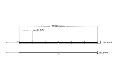 HV9761-IP20-896-RGBC - 20w IP20 COB RGBC LED Strip