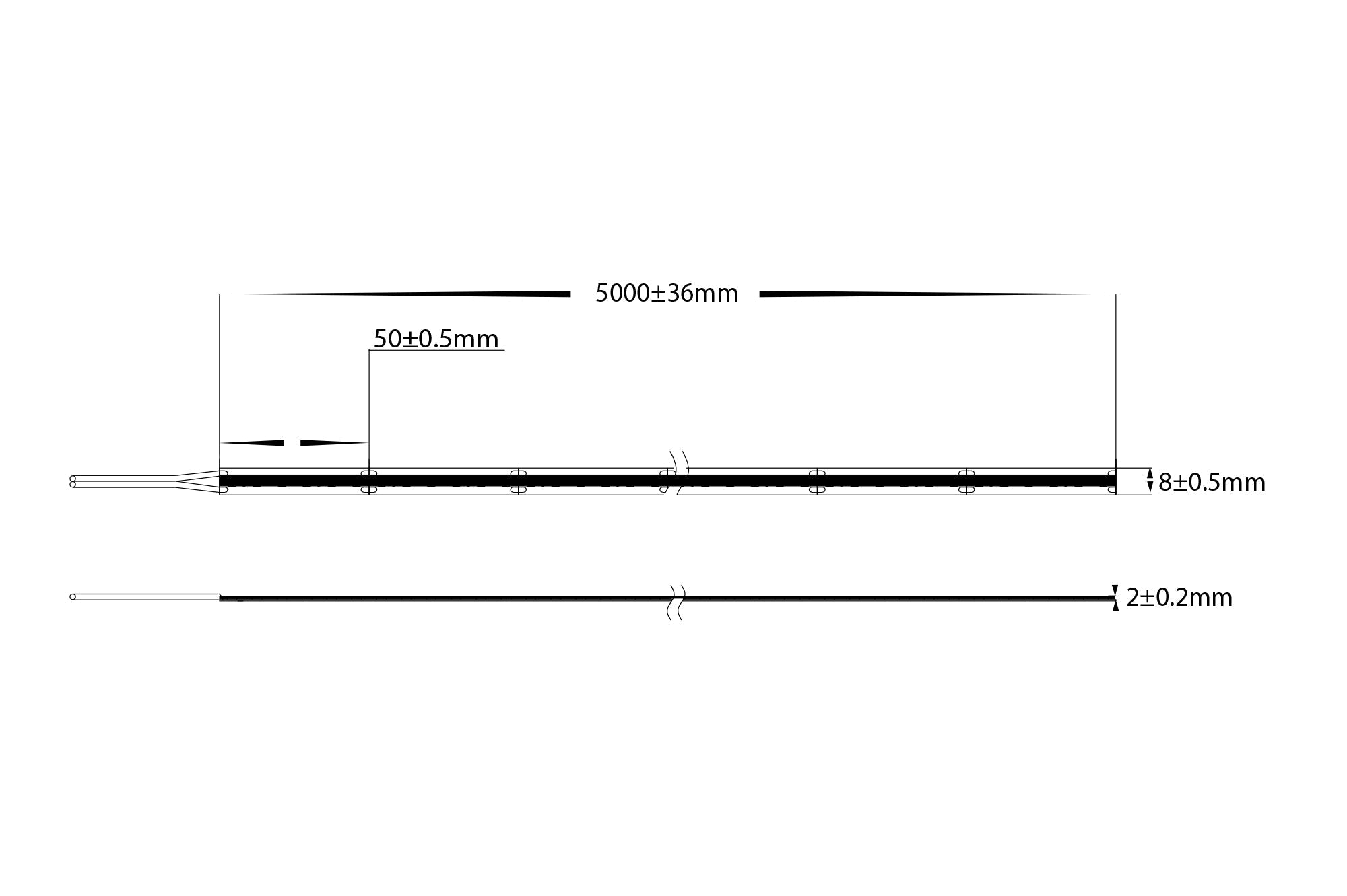 HV9762-IP20-480-3K  - 14.4w IP20 24v DC 3000K CSP Dotless LED Strip