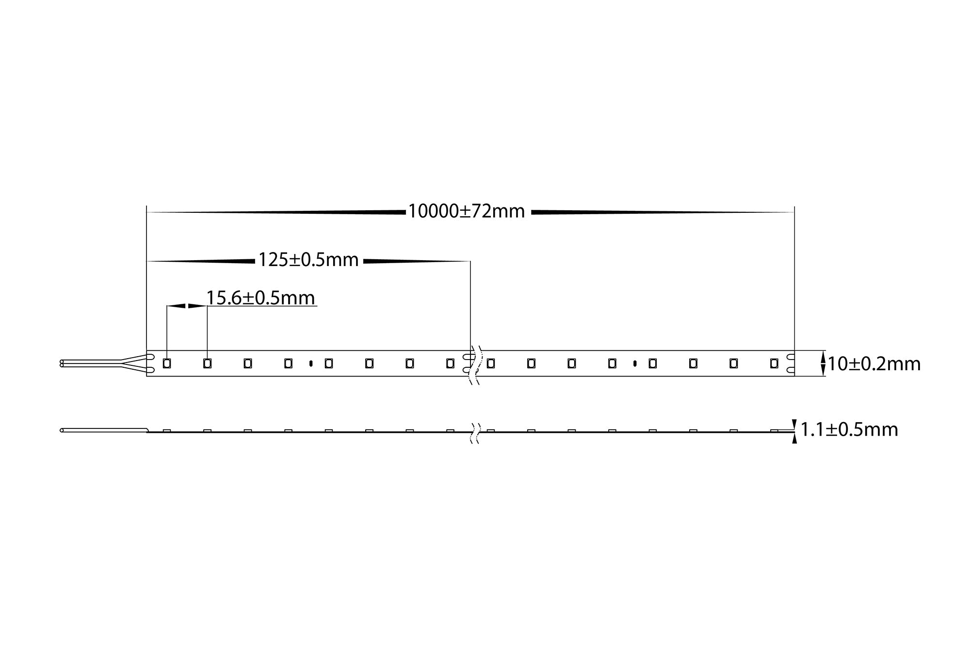 HV9782-IP20-80-3K - 14.4w 24v DC IP20 LED Strip 3000k