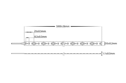 HV9783-IP20-120-4K - 24w IP20 LED Strip 4000k