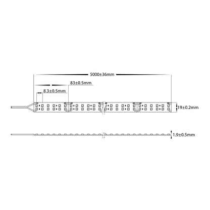 HV9783-IP20-168-3K - 32.6w IP20 LED Strip 3000k