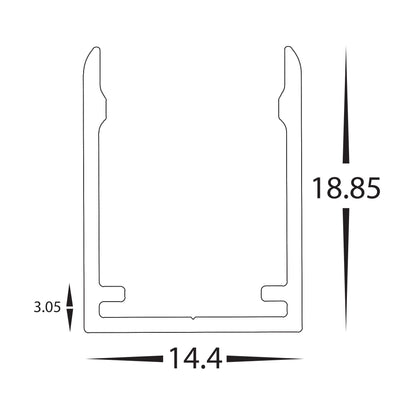 HV9795-IP67-200-3K - 14.4w IP67 24v DC Side Bend HaviFlex Flexible Neon LED Strip 3000k